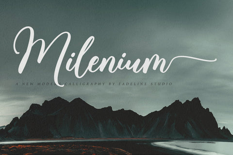 Milenium Script Font Fadeline Std. 