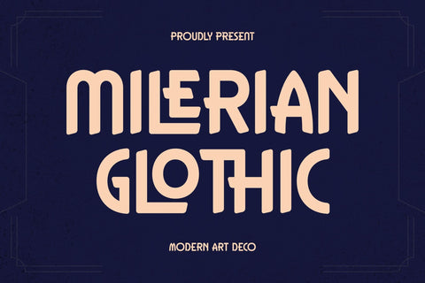 MILERIAN GLOTHIC Typeface Font Storytype Studio 