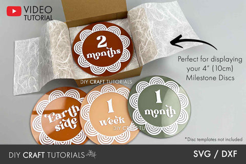 Milestone Box SVG Template SVG DIY Craft Tutorials 