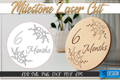 Milestone Laser Cut SVG | Milestone SVG Design | CNC Files SVG Fly Design 