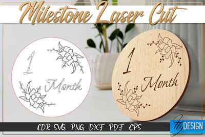 Milestone Laser Cut SVG | Milestone SVG Design | CNC Files SVG Fly Design 