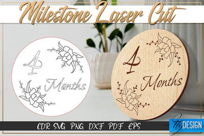 Milestone Laser Cut SVG | Milestone SVG Design | CNC Files SVG Fly Design 