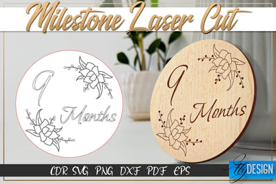Milestone Laser Cut SVG | Milestone SVG Design | CNC Files SVG Fly Design 