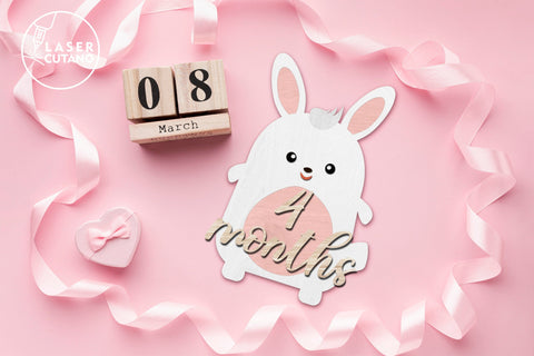 Milestone, Monthly Cards for Baby, Kids, Girl and Boy Laser Cut Gift SVG LaserCutano 