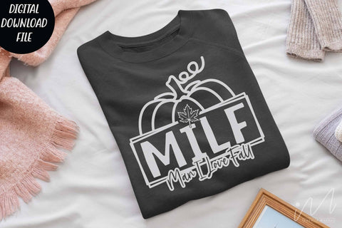 Milf Man I Love Fall svg, Fall Shirt, Fall Sweatshirt,Pumpkin Shirt, Fall Season Shirt, Milf Shirt svg,Digital files, Halloween t shirt svg SVG Isabella Machell 