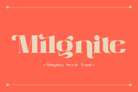 Milgnite Typeface Font Storytype Studio 