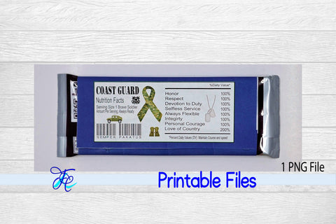 Military Coast Guard Nutrition Label SVG Family Creations 