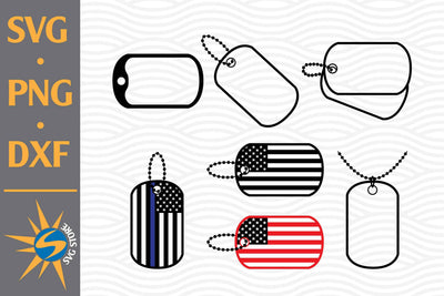 Military Dog Tag SVG, PNG, DXF Digital Files Include SVG SVGStoreShop 