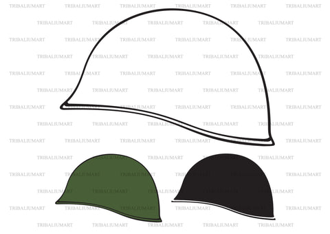 Military helmet SVG TribaliumArtSF 