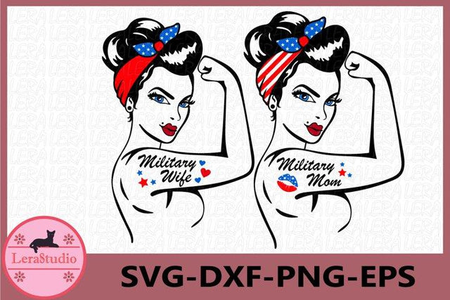 Military Mom Svg SVG Lerastudio 