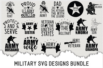Military SVG Design Bundle SVG Creativeart88 