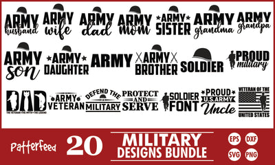 Military SVG Designs Bundle SVG PatternFeed8 