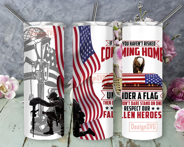 Military Veteran 20oz Tumbler Sublimation Wrap, Christian Tumbler PNG, American Flag Tumbler Gift, Digital Download Png, Tumbler Template Sublimation DesignSVG 