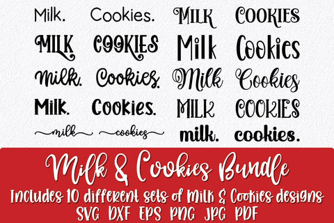 Milk and Cookies Bundle - Christmas Plate - Christmas Mug SVG Old Market 