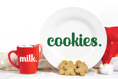 Milk and Cookies Bundle - Christmas Plate - Christmas Mug SVG Old Market 