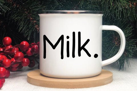 Milk and Cookies Bundle - Christmas Plate - Christmas Mug SVG Old Market 