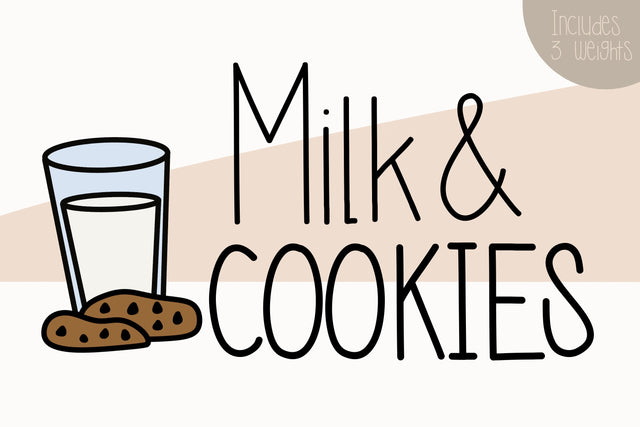 Milk and Cookies Font Kitaleigh 