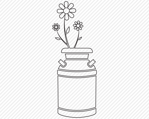 Milk Can Bundle | Country SVG SVG Texas Southern Cuts 