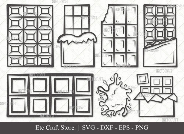 Milk Chocolate Outline SVG Cut File | Milk Chocolate Bar Svg | Chocolate Svg | Chat Bubbles Svg | Dark Milk Chocolate Bundle | Eps | Dxf | Png SVG ETC Craft 