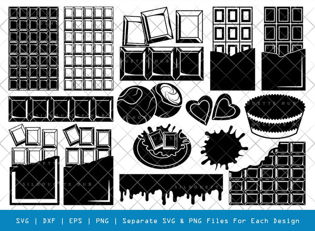 Milk Chocolate SVG Cut Files | Milk Chocolate Silhouette | Chocolate Bar Svg | Dark Chocolate Svg | Dark Milk Chocolate Svg | Candy Bar Svg | Milk Chocolate Bundle SVG ETC Craft 