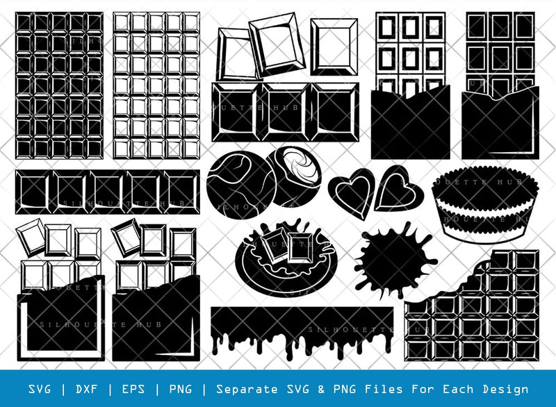Milk Chocolate SVG Cut Files | Milk Chocolate Silhouette | Chocolate Bar Svg | Dark Chocolate Svg | Dark Milk Chocolate Svg | Candy Bar Svg | Milk Chocolate Bundle SVG ETC Craft 