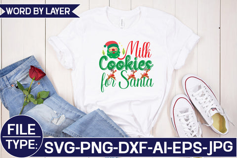 Milk Cookies for Santa SVG Cut File SVG Studio Innate 