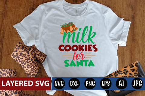 milk cookies for Santa SVG cute file SVG Blessedprint 