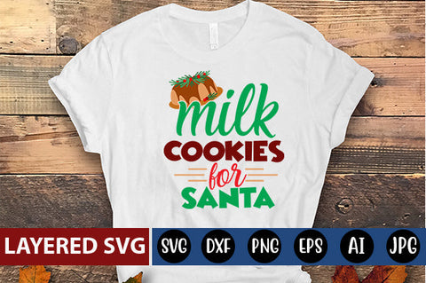 milk cookies for Santa SVG cute file SVG Blessedprint 