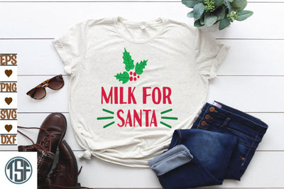 Milk for Santa SVG thesvgfactory 