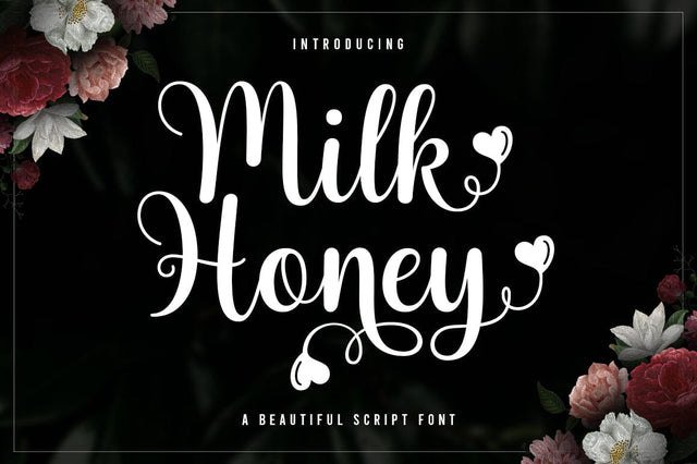 Milk Honey Script Font Zane Studio55 