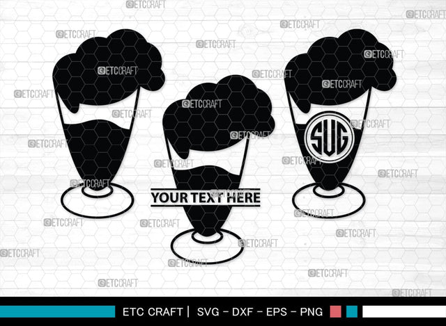 Milk Shake Monogram, Milk Shake Silhouette, Milk Shake SVG, Drink Shake Svg, Ice Cream Svg, Smoothie Svg, Frappuccino Svg, SB00455 SVG ETC Craft 