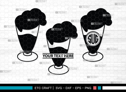 Milk Shake Monogram, Milk Shake Silhouette, Milk Shake SVG, Drink Shake Svg, Ice Cream Svg, Smoothie Svg, Frappuccino Svg, SB00455 SVG ETC Craft 