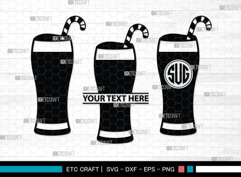 Milk Shake Monogram, Milk Shake Silhouette, Milk Shake SVG, Drink Shake Svg, Ice Cream Svg, Smoothie Svg, Frappuccino Svg, SB00455 SVG ETC Craft 