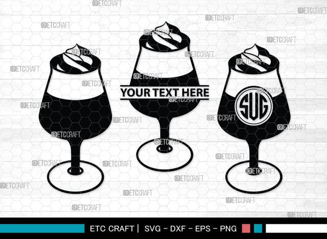 Milk Shake Monogram, Milk Shake Silhouette, Milk Shake SVG, Drink Shake Svg, Ice Cream Svg, Smoothie Svg, Frappuccino Svg, SB00455 SVG ETC Craft 