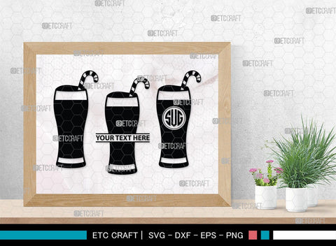 Milk Shake Monogram, Milk Shake Silhouette, Milk Shake SVG, Drink Shake Svg, Ice Cream Svg, Smoothie Svg, Frappuccino Svg, SB00455 SVG ETC Craft 