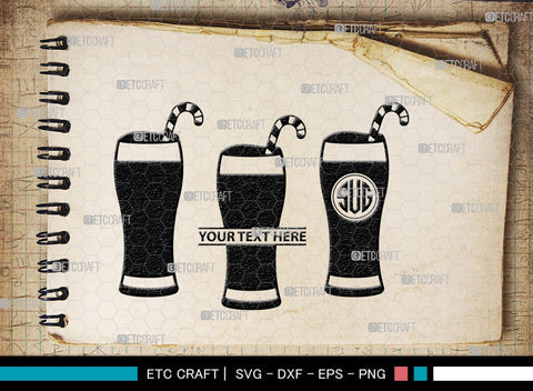 Milk Shake Monogram, Milk Shake Silhouette, Milk Shake SVG, Drink Shake Svg, Ice Cream Svg, Smoothie Svg, Frappuccino Svg, SB00455 SVG ETC Craft 