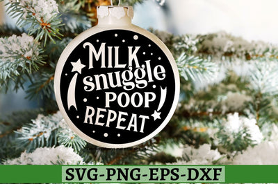 Milk snuggle poop repeat SVG, Milk snuggle poop repeat SVG DESIGNISTIC 