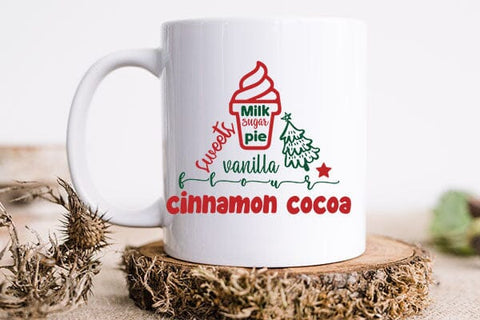 Milk sugar pie sweets vanilla flour cinnamon cocoa SVG Angelina750 