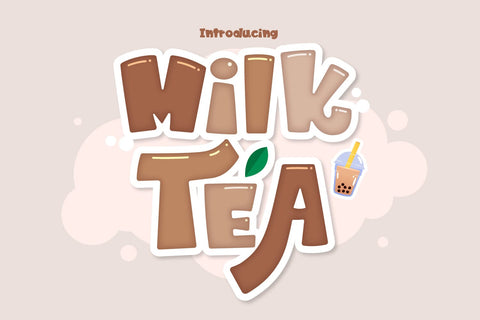 Milk Tea Font BB Digital Arts 
