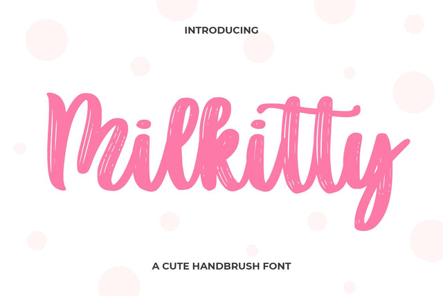 Milkitty Font Abo Daniel Studio 
