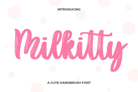 Milkitty Font Abo Daniel Studio 