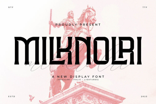 Milknolri Typeface Font Storytype Studio 