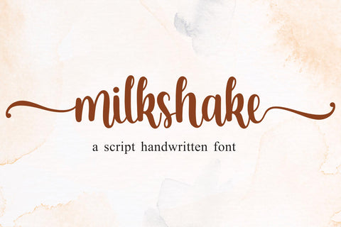 Milkshake Font Mozarella 