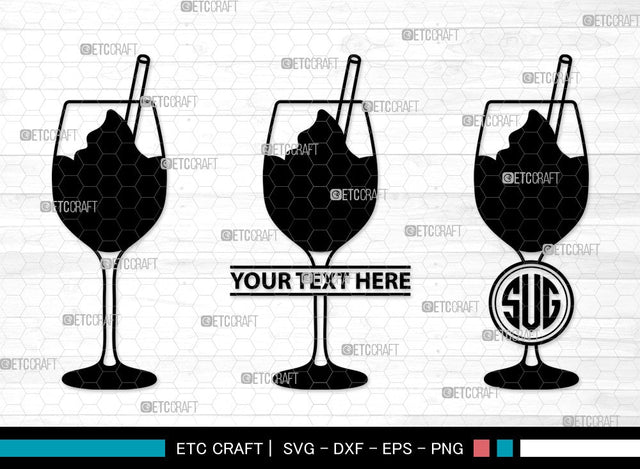 Milkshake Monogram SVG | Drink Shake Svg | Root Beer Float Svg | Cherry Svg | Ice Cream Svg | Milkshake Clipart SVG ETC Craft 