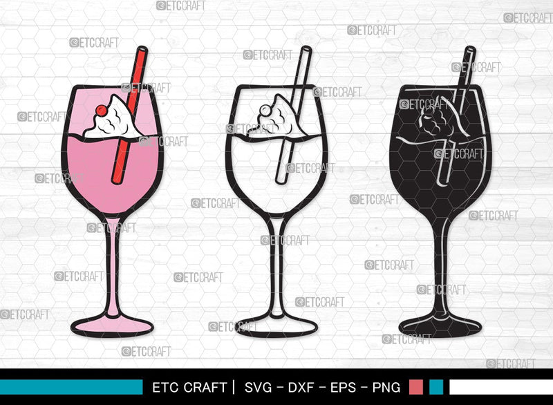 Milkshake SVG | Drink Shake Svg | Root Beer Float Svg | Cherry Svg | Ice Cream Svg | Milkshake Clipart SVG ETC Craft 