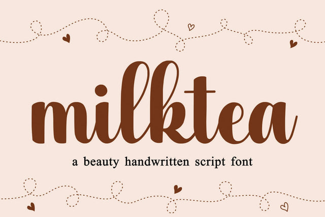 Milktea Font Mozarella 