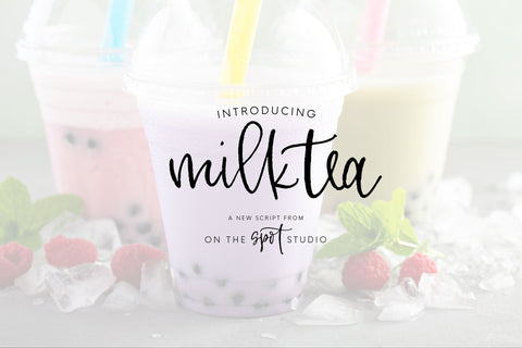 MilkTea Font On The Spot Studio 