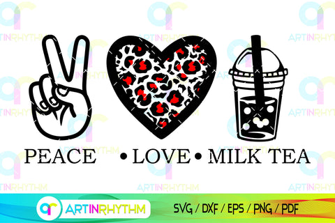 Milktea svg SVG Artinrhythm shop 