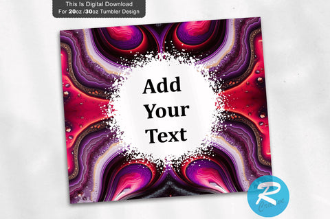 Milkway Alcohol Ink Red 20 oz / 30 oz Tumbler PNG Sublimation Regulrcrative 