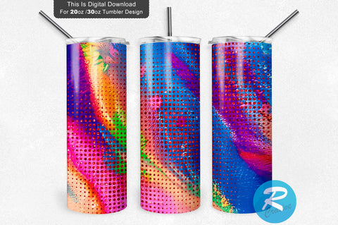 Milkway Purple Agate Glitter 20 oz / 30 oz Skinny Tumbler Sublimation Regulrcrative 